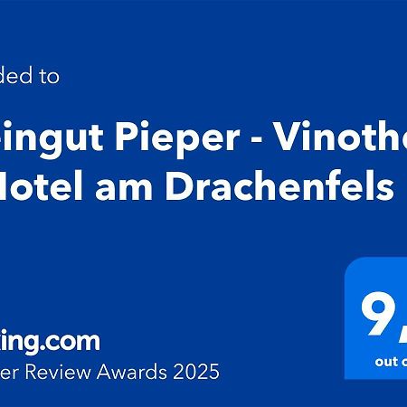 Weingut Pieper - Vinothek & Hotel Am Drachenfels Bad Honnef Exterior foto